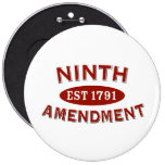 Ninth Amendment Est 1791 Pinback Button