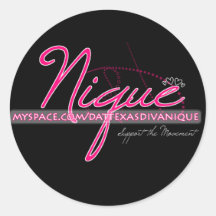 Nique Sticker - Pink/White/Black