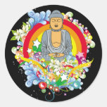 Nirvana Buddha Round Sticker