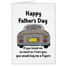 Nissan Figaro - Happy Father's Day Card