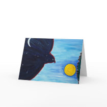 Nite Chases Day greeting card by artist Mark Easto