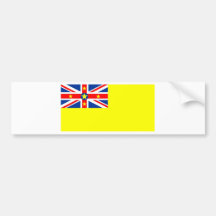 Niue flag bumper stickers