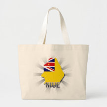 Niue Flag Map 2.0 Canvas Bag