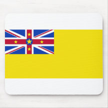 Niue Flag Mousepad