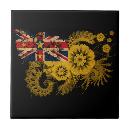 Niue Flag Tiles