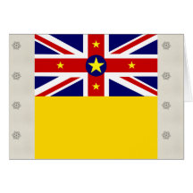 Niue High quality Flag Greeting Card