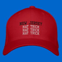 NJ  HAT TRICK embroidered hats