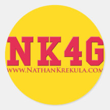 NK4G College Round Stickers