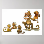 nkey Puppet Show Print