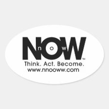NnOoWw Oval Sticker