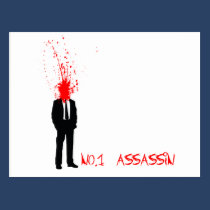 No1 assasin postcards