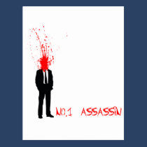 No1 assasin postcards