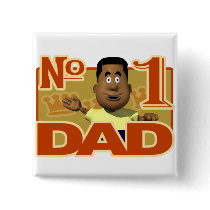 No. 1 Dad button
