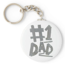 No.1 Dad (Duct Tape) Keychains