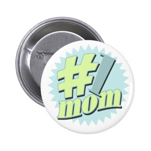 No. 1 Mom Mother's Day Pins