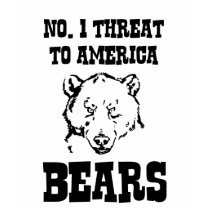 No. 1 threat to america. Bears. Shirts