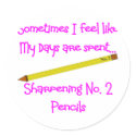 No 2 Pencil Gifts for Teachers, secretaries etc stickers