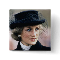 No.44 Princess Diana France 1988 Pinback Buttons