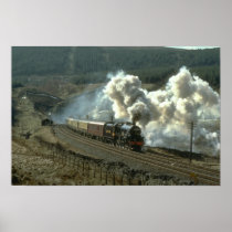 No. 5305 leaves Blea Moor Tunnel on the Settle & C Poster