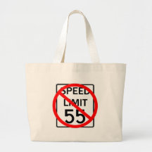 No 55 mph Speed Limit Sign Bags
