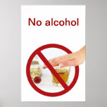 No alcohol posters