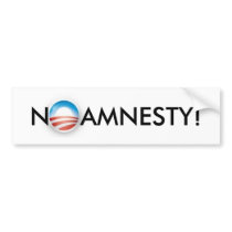 No Amnesty! Bumper Stickers