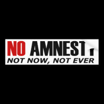 No Amnesty bumper stickers
