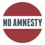 No Amnesty stickers