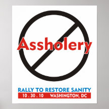 No Assholery poster