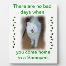 No Bad days - Samoyed plaque