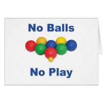 No Balls Bocce Ball Cards