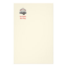 No Balls Bowling Stationery Design