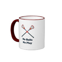 No Balls No Play Lacrosse Coffee Mug