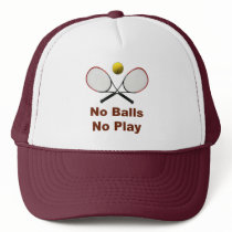 No Balls No Play Tennis Mesh Hats