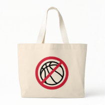 No basketball tote bag