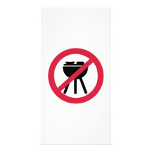 No BBQ barbecue Photo Cards