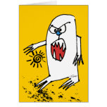 No Be Sparky Now Cartoon Monster Card