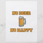 No Beer No Happy Flyer Design