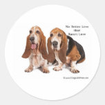 no better love than basset love stickers