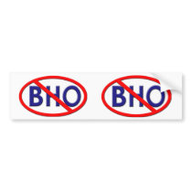 No BHO 2012 Bumper Stickers