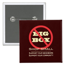 No Big Box Stores! Button