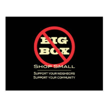 No Big Box Stores! Postcard