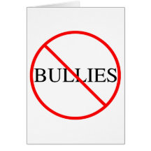 No Bullies Greeting Cards