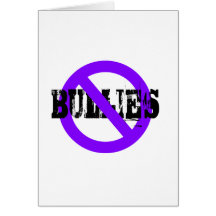No Bullies purple Card