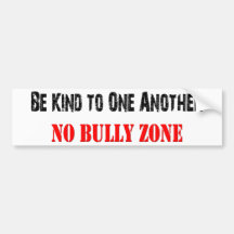 No Bullying Bumper Sticker