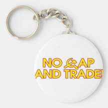 No Cap And Trade! Keychain