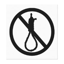 No Capital Punishment Sign Gallery Wrap Canvas