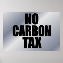 No Carbon Tax Print