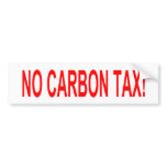 No Carbon Tax sticker bumper stickers