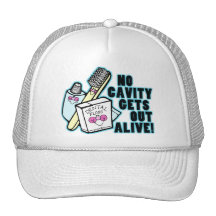 No Cavity Gets Out Alive Trucker Hats
